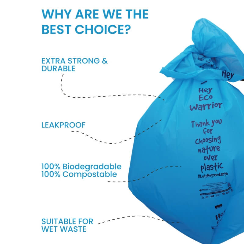 Compostable Garbage Bags 30L 50L 80L 120L BioBaggy